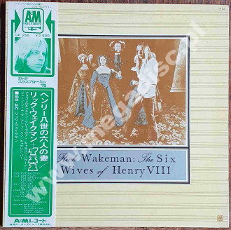 RICK WAKEMAN - The Six Wives Of Henry VIII (+OBI) - JAPAN A&M 1974 2nd Press - NEAR MINT VINTAGE VINYL