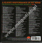 VARIOUS ARTISTS - A Slight Disturbance In My Mind: British Proto-Psychedelic Sounds Of 1966 (3CD BOX) - UK Grapefruit Edition