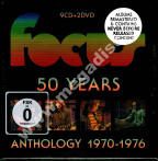 FOCUS - 50 Years: Anthology 1970-1976 (9CD + 2 DVD BOX) - NL Red Bullet Remastered Edition