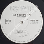 URIAH HEEP - Live In Europe 1979 (2LP) - UK Castle/Raw Power 1986 1st Press - NEAR MINT VINTAGE VINYL