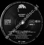 ACCEPT - Breaker - GERMAN Brain ('black') 1981 1st Press - NEAR MINT VINTAGE VINYL